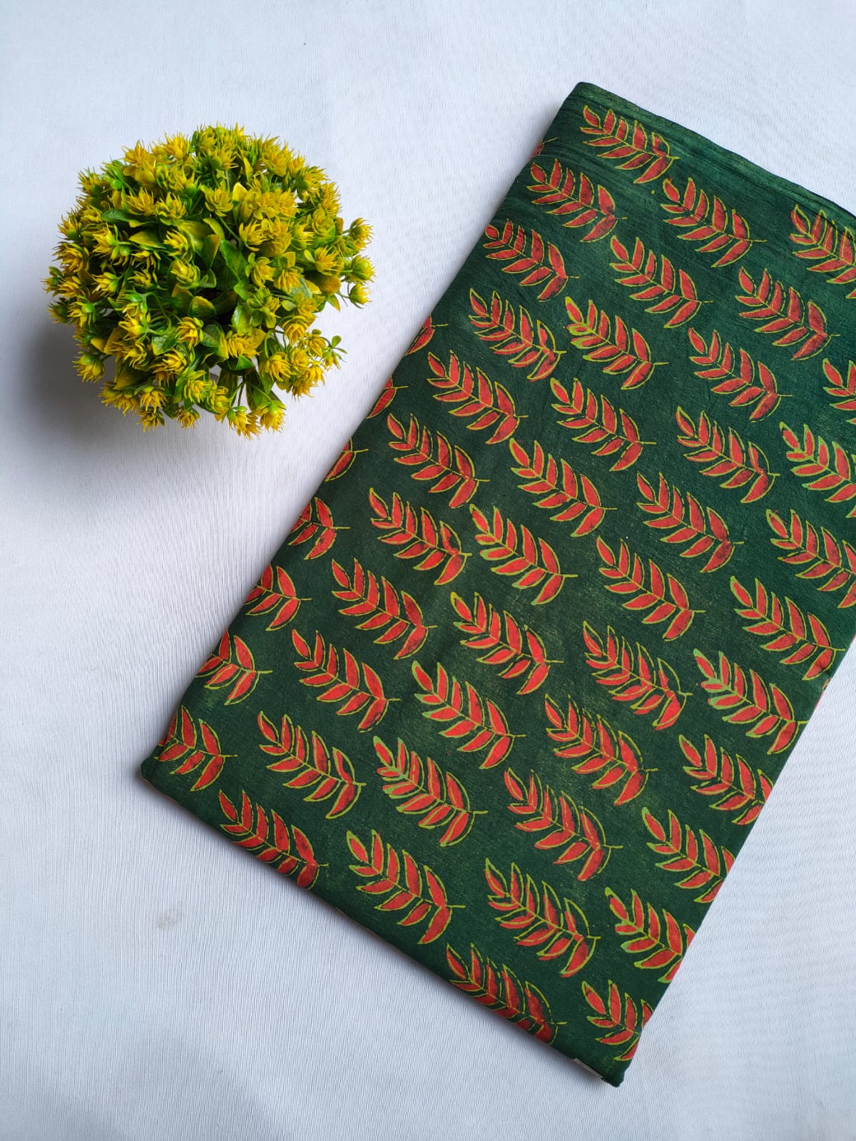 Hand Block Printed Pure Cotton Fabric - JBRFBK31
