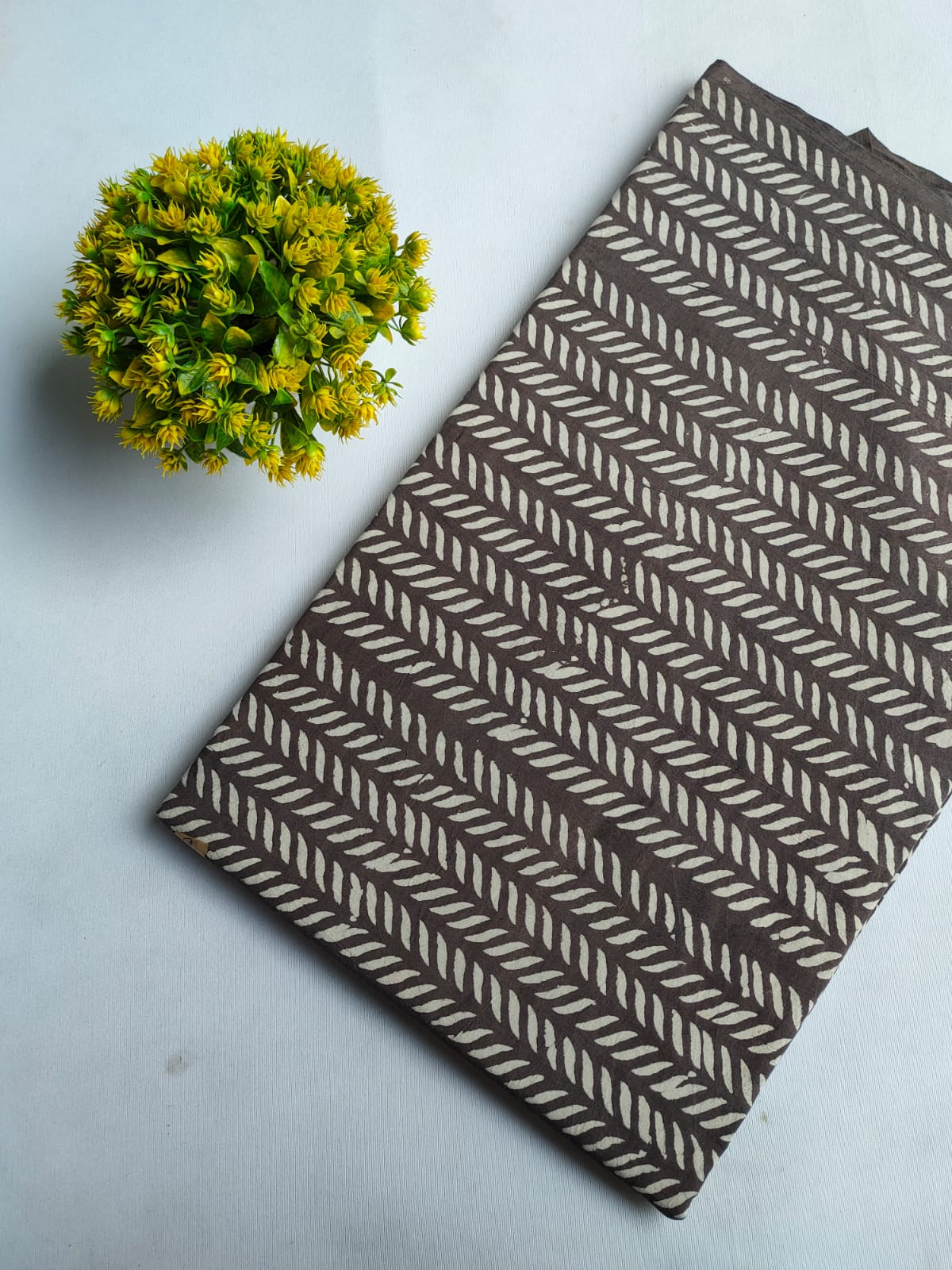 Hand Block Printed Pure Cotton Fabric - JBRFBK64