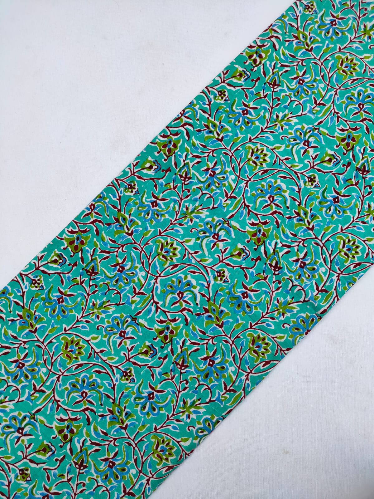 Jaipuri Cotton Hand Block Printed Fabric In Running Length - JBRS290