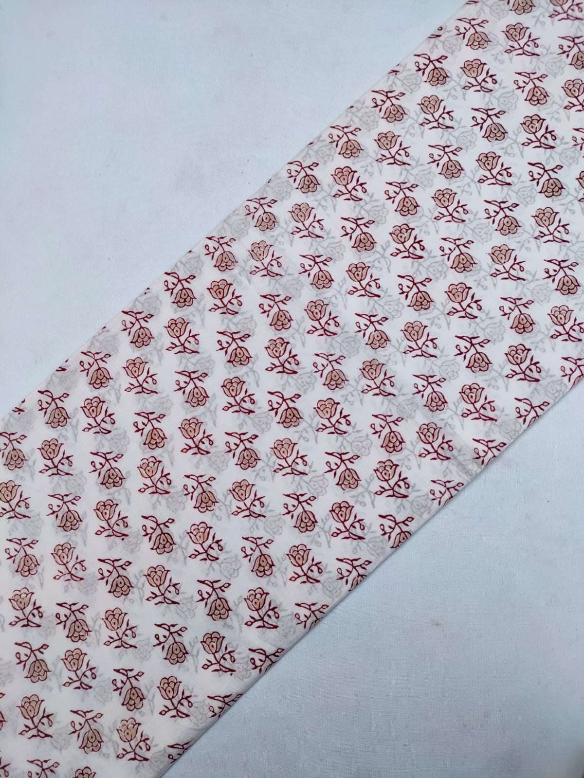 Pure Cotton Hand Block Printed Fabric Material - JBRS291