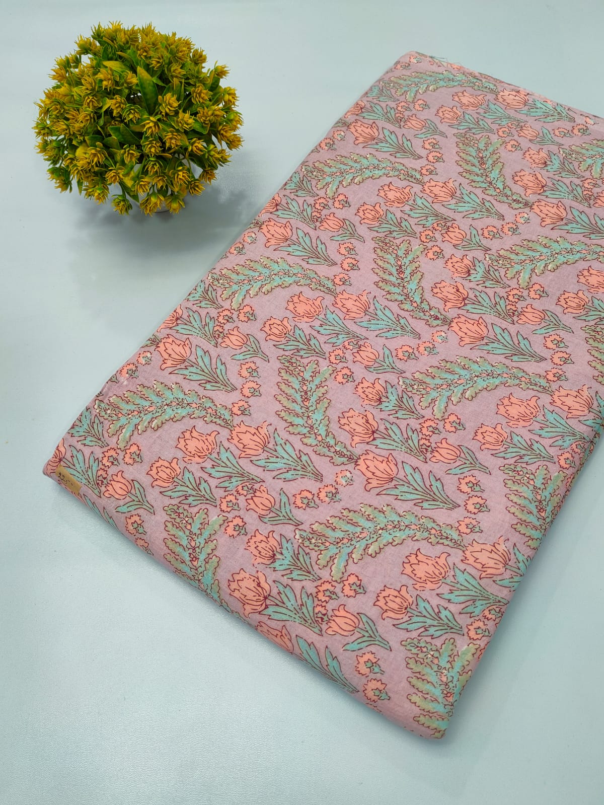 Hand block printed fabrics