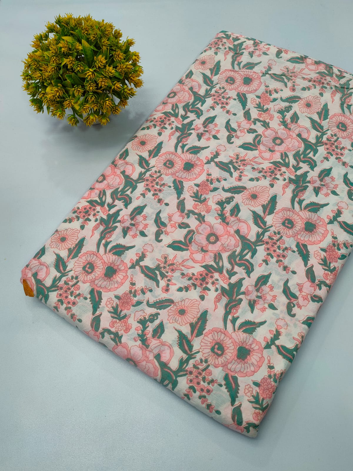 Hand block printed fabrics
