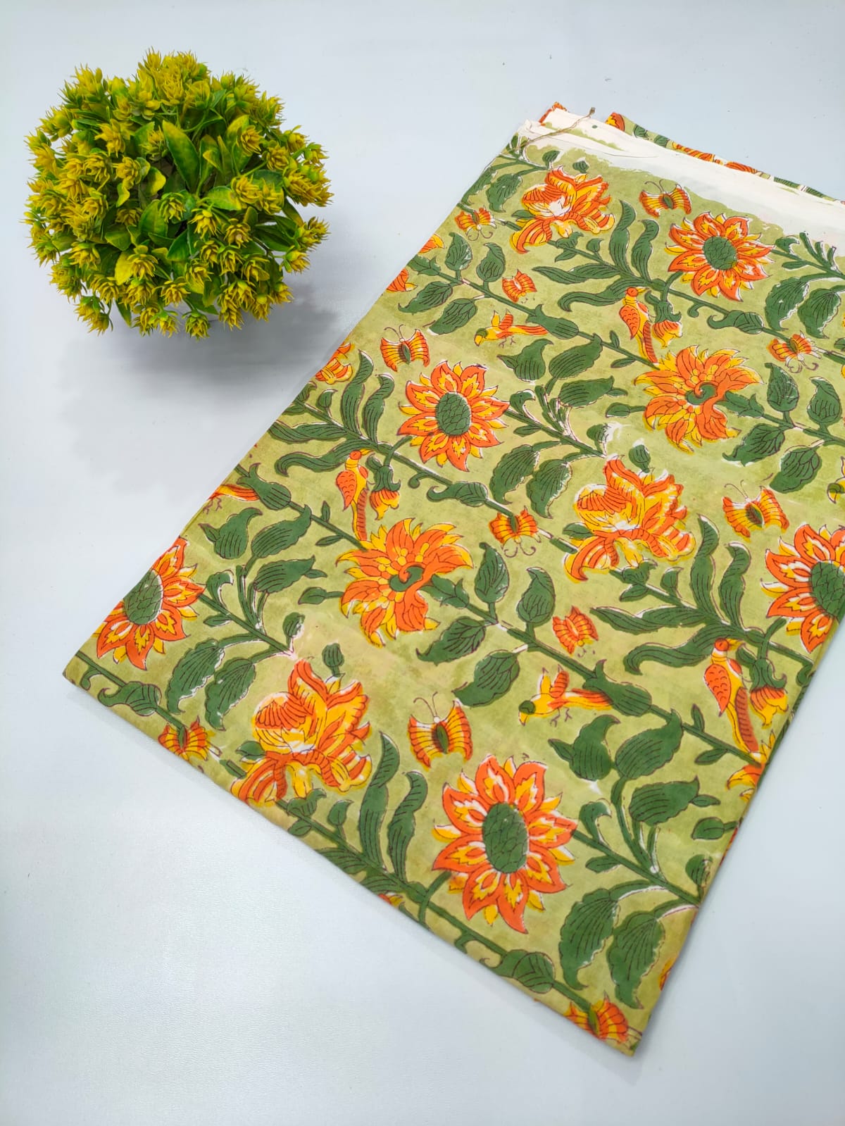 Repit Print Sanganeri hand block printed fabrics