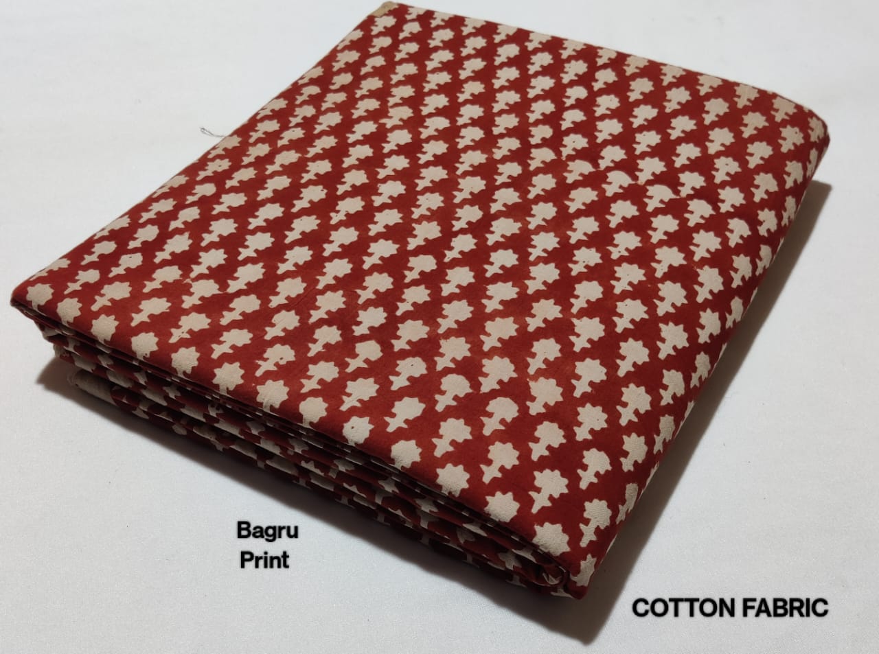 Bagru Pure Cotton Hand Block Printed Fabric - JBRBK19