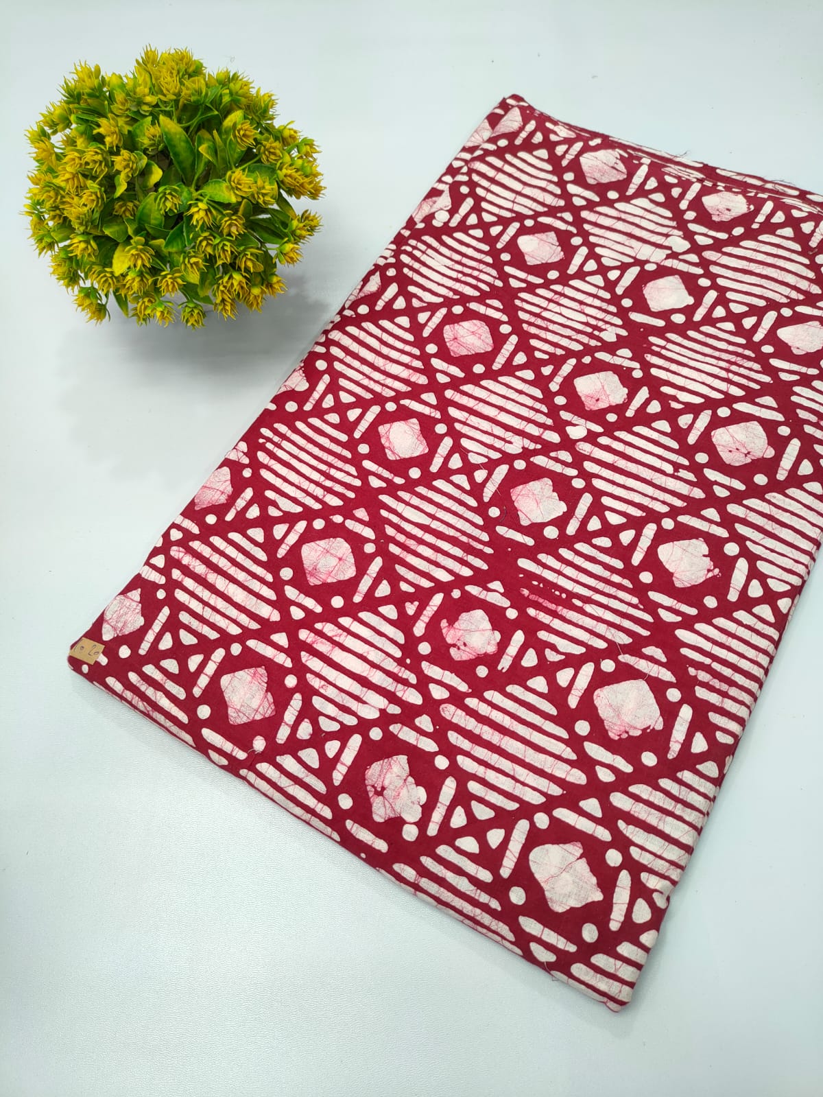 Batik print cotton fabric