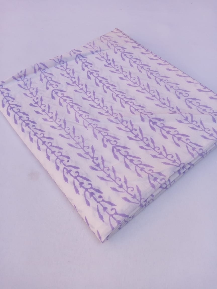 Jaipuri Cotton Hand Block Printed Fabric In Running Length - JBRS350