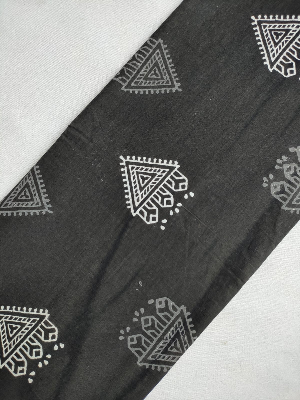 Pure Cotton Hand Block Printed Fabric - JBRKBT16