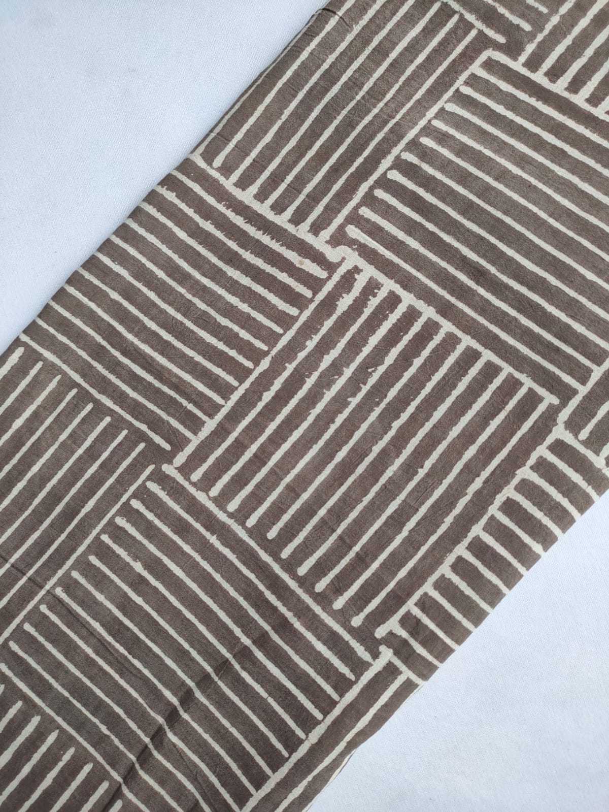Pure Cotton Hand Block Printed Fabric - JBRKBT26