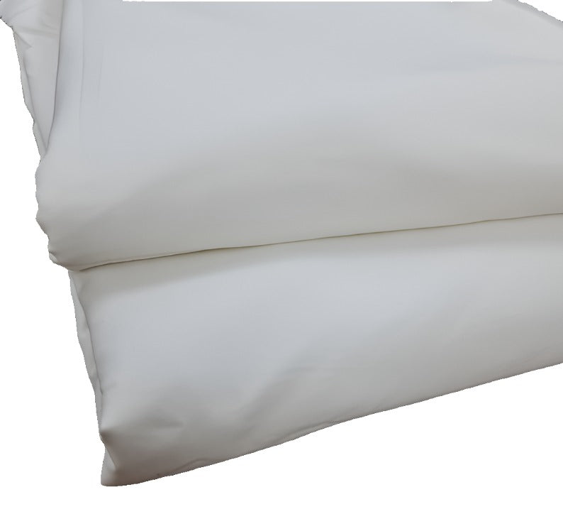 White Plain Dye Solid Pure Cotton Fabric From Tulsi Prints