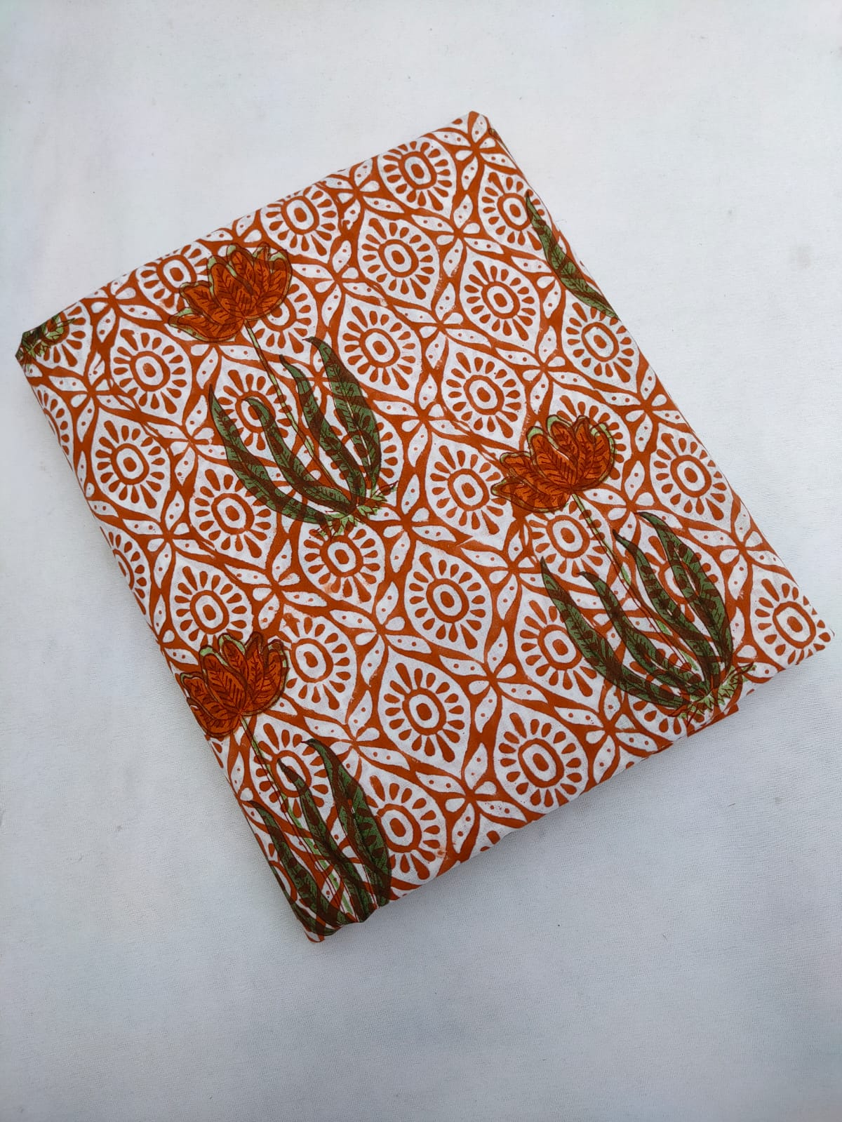 Bagru Pure Cotton Hand Block Fabric - JBRBK677