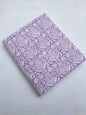 Lavender Floral Vine Jaipuri Hand Block Print Pure Cotton Fabric From Tulsi Prints