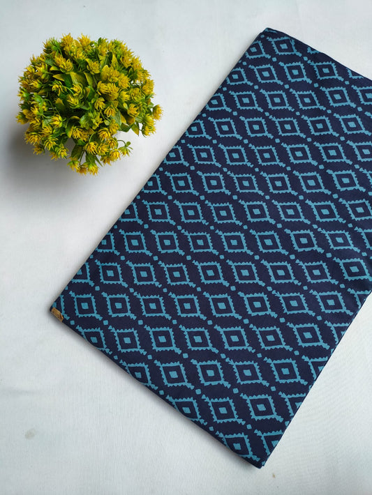 Hand Block Printed Pure Cotton Fabric - JBRFBK101