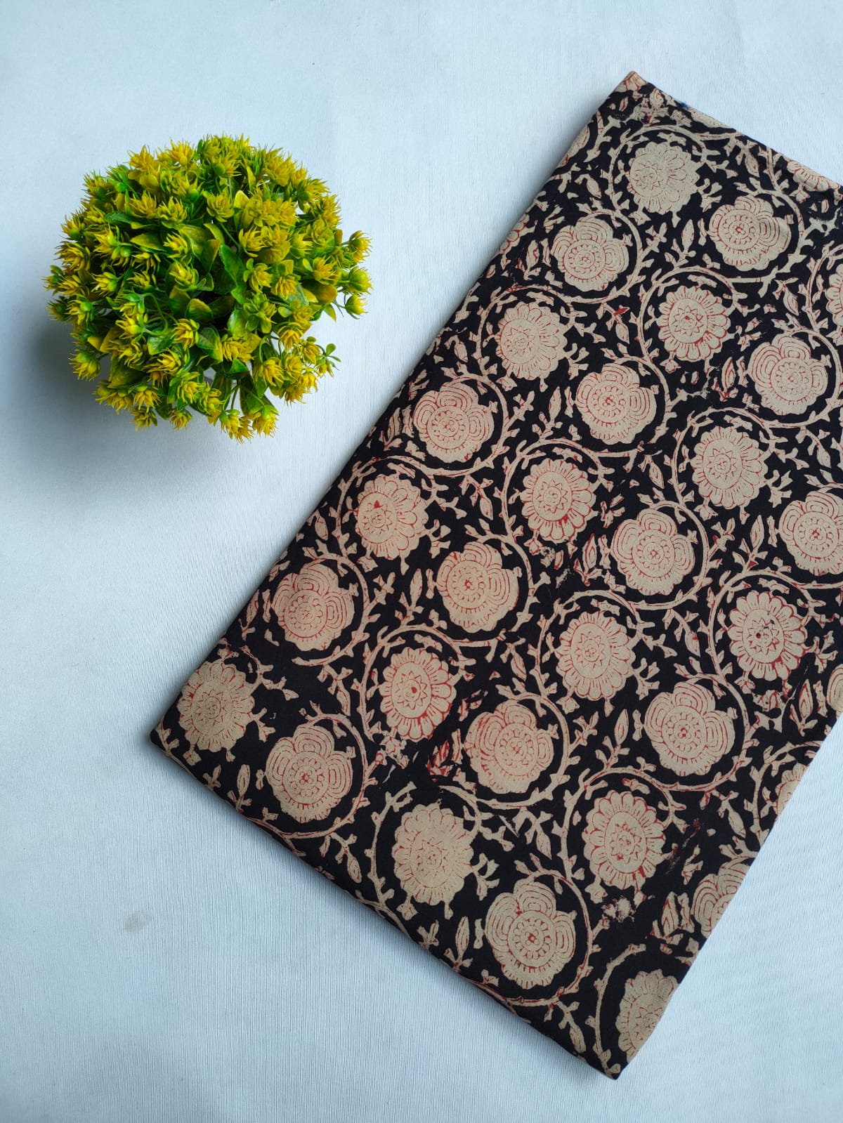 Hand Block Printed Pure Cotton Fabric - JBRFBK29