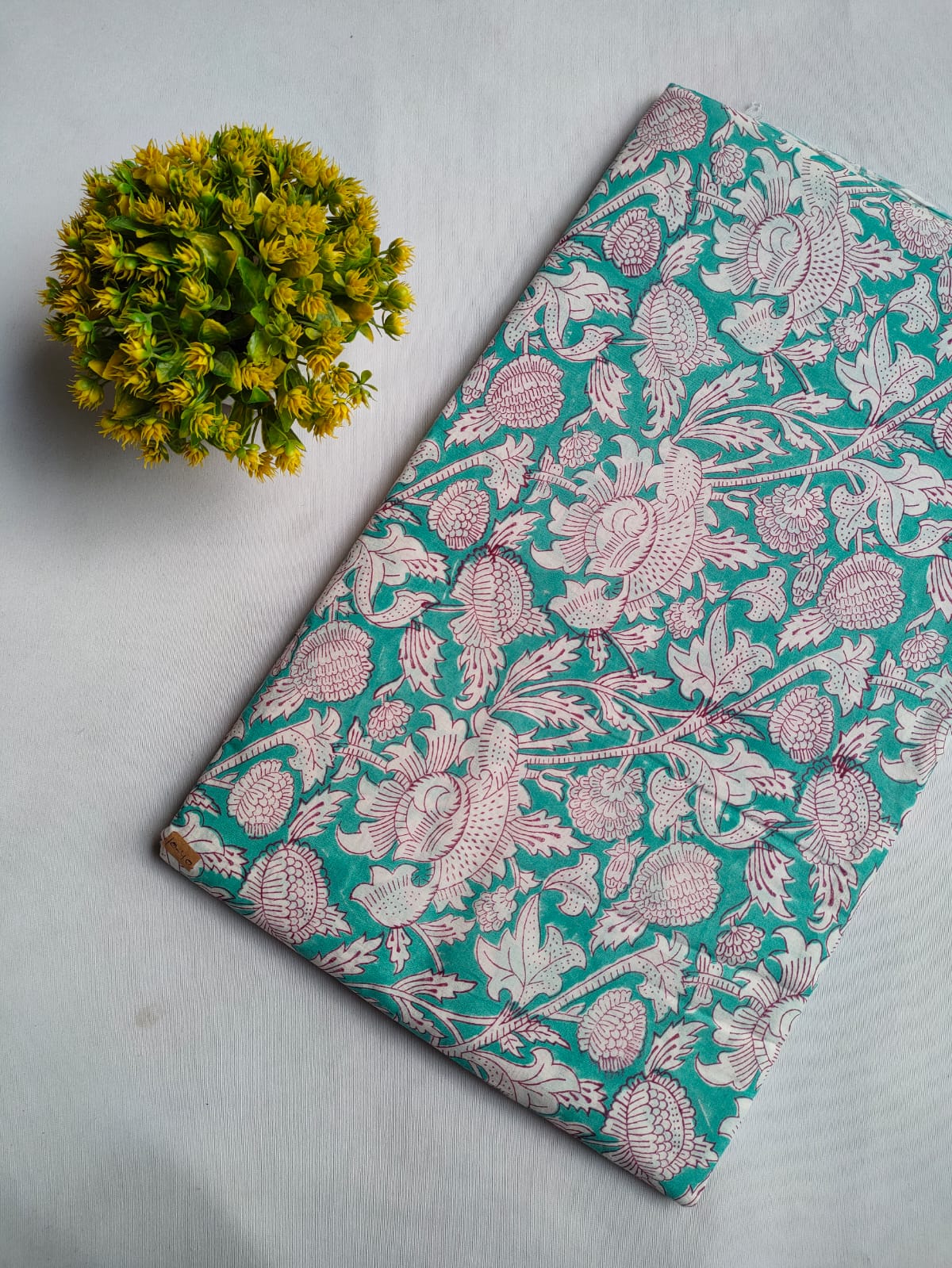 Hand Block Printed Pure Cotton Fabric - JBRFBK33
