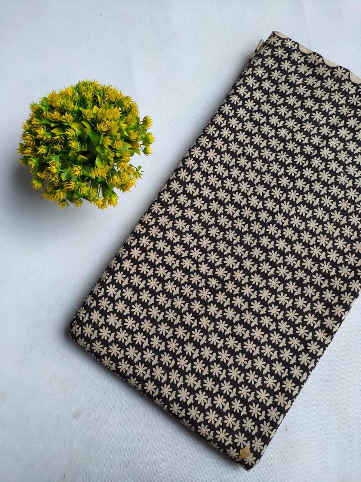 Hand Block Printed Pure Cotton Fabric - JBRFBK46