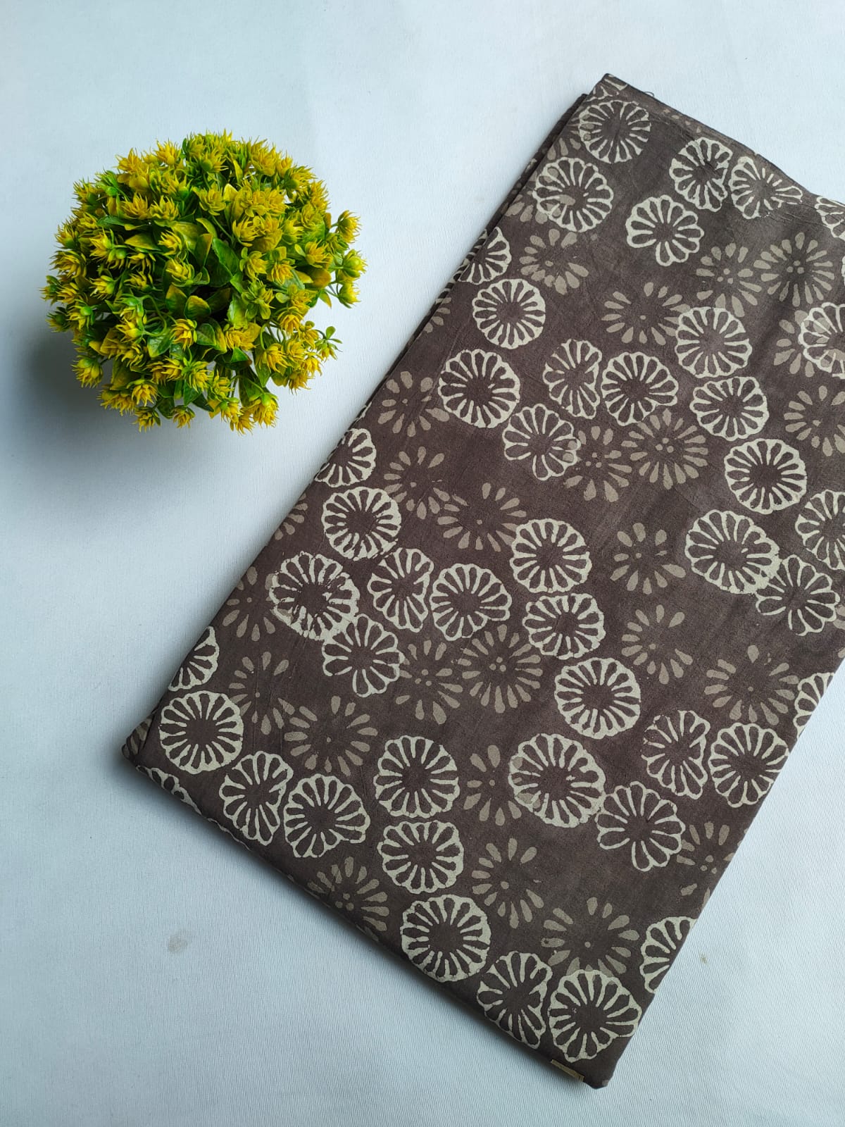 Hand Block Printed Pure Cotton Fabric - JBRFBK65