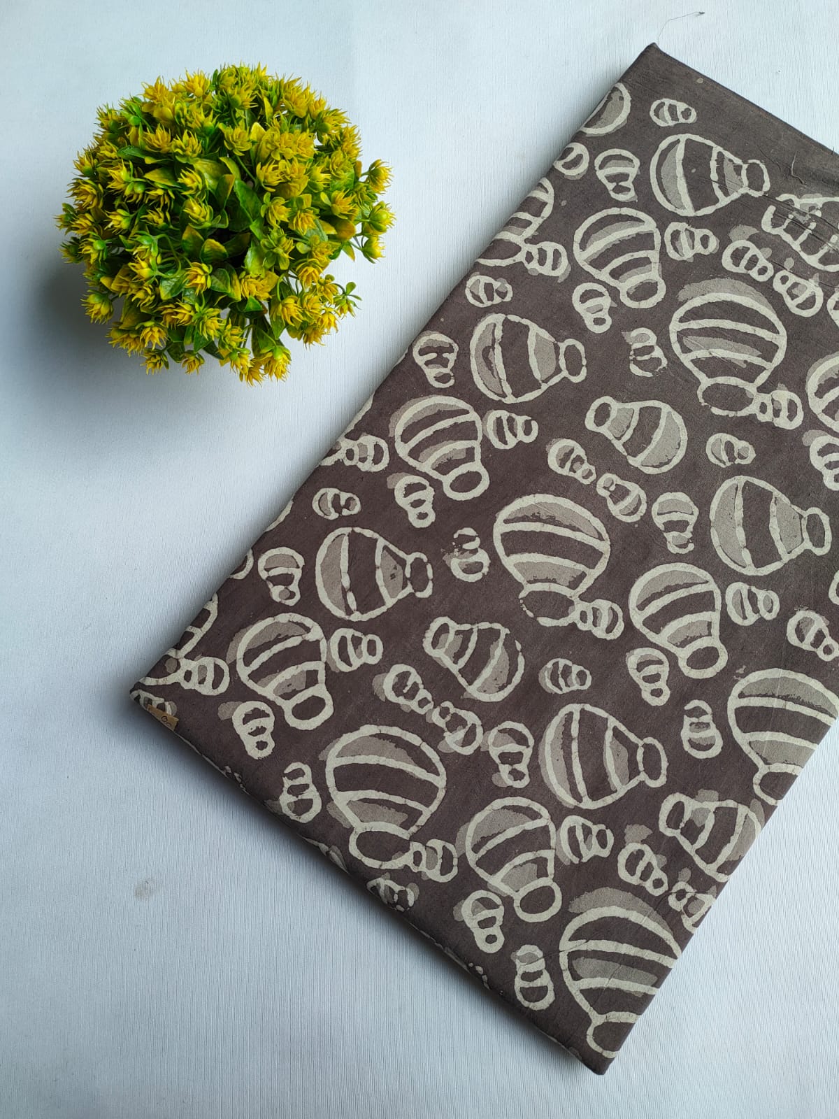 Hand Block Printed Pure Cotton Fabric - JBRFBK66