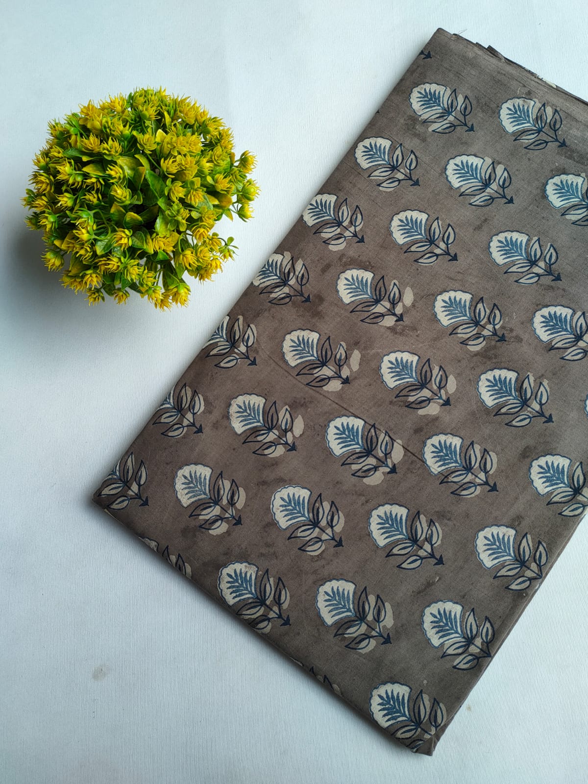 Hand Block Printed Pure Cotton Fabric - JBRFBK67