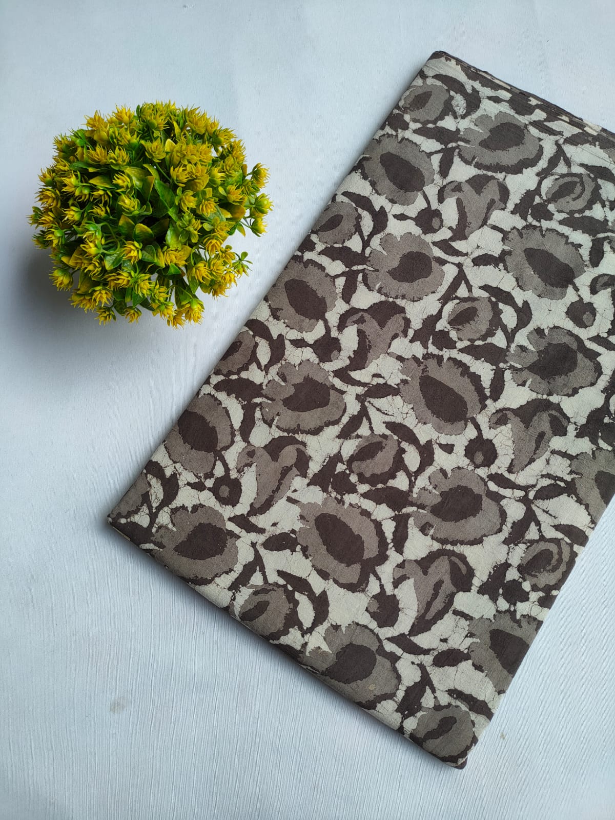 Hand Block Printed Pure Cotton Fabric - JBRFBK69