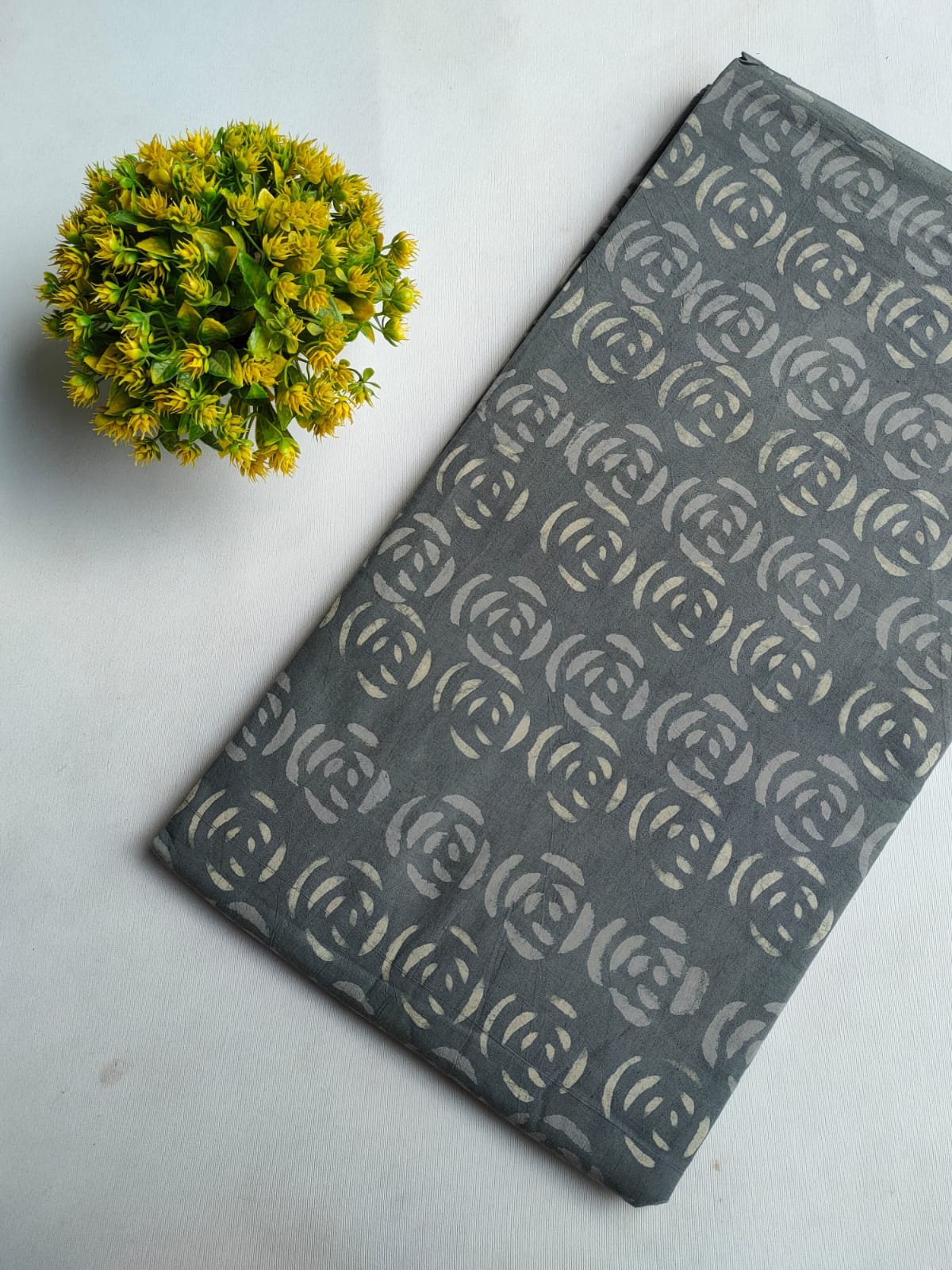 Hand Block Printed Pure Cotton Fabric - JBRFBK70
