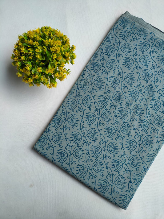 Hand Block Printed Pure Cotton Fabric - JBRFBK80