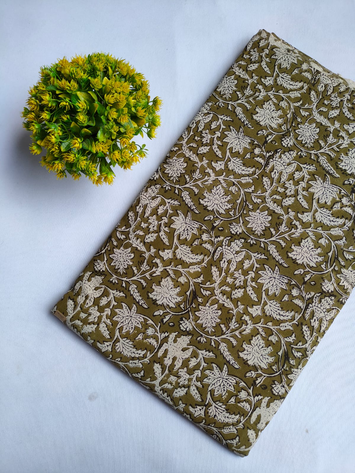 Hand Block Printed Pure Cotton Fabric - JBRFBK90