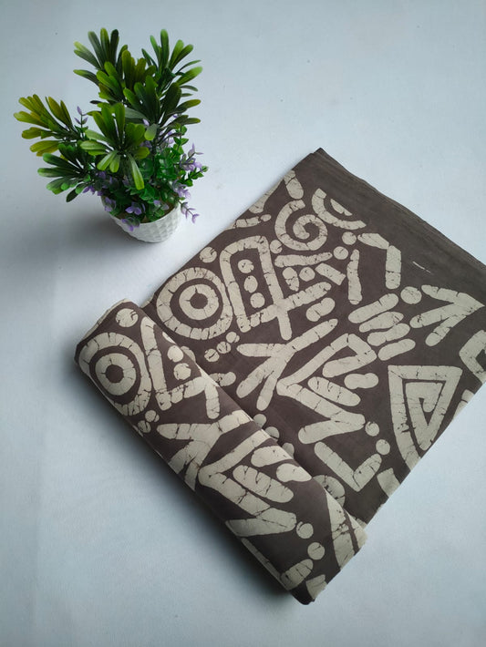 Pure Cotton Hand Block Printed Fabric - JBTKB11