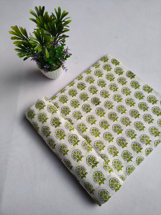 Pure Cotton Hand Block Printed Fabric - JBTKB23