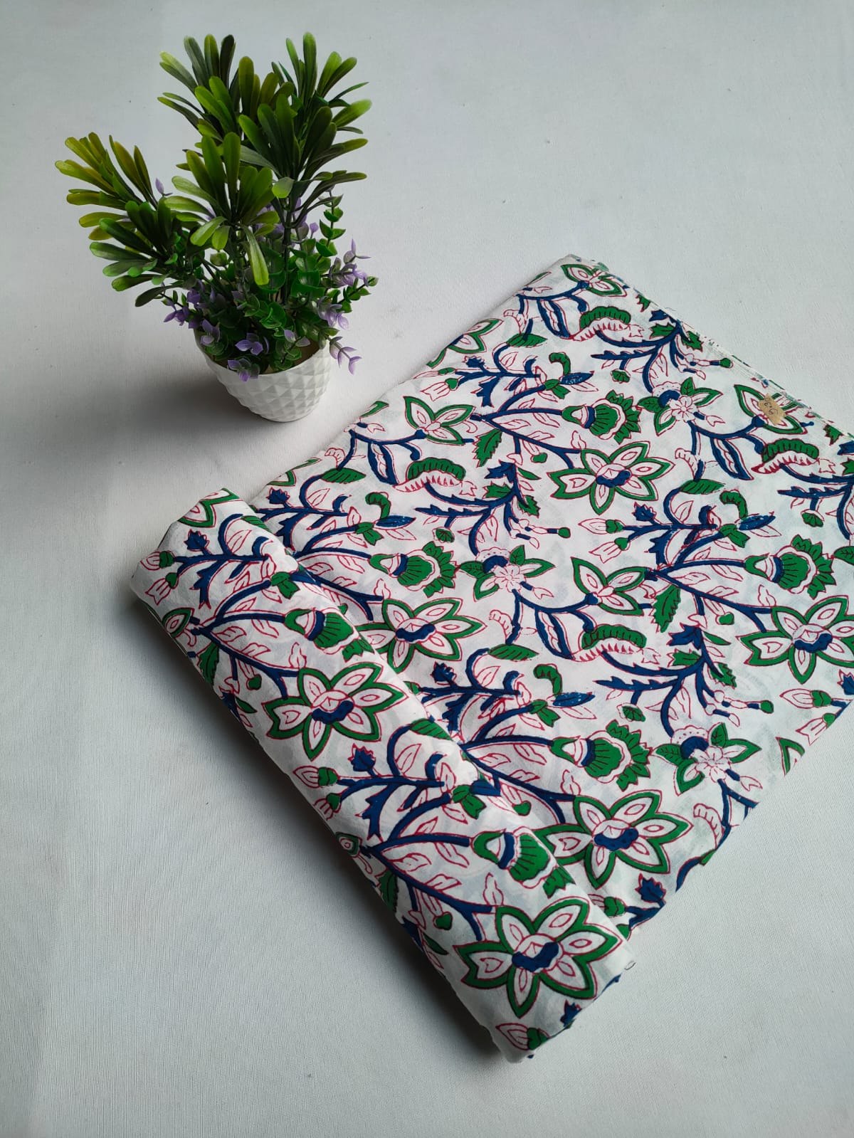 Pure Cotton Hand Block Printed Fabric - JBTKB24