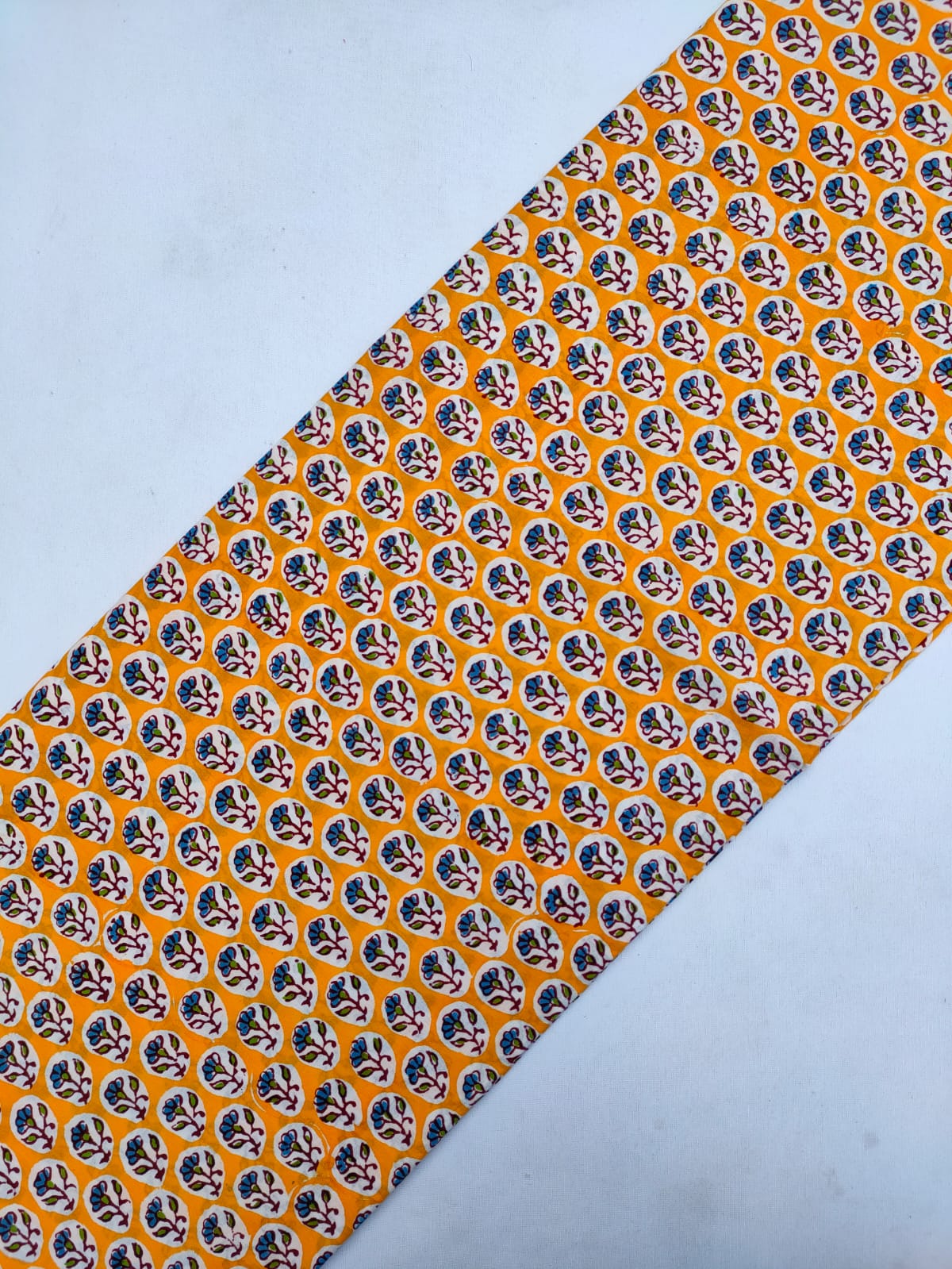 Pure Cotton Hand Block Printed Fabric Material - JBRS271