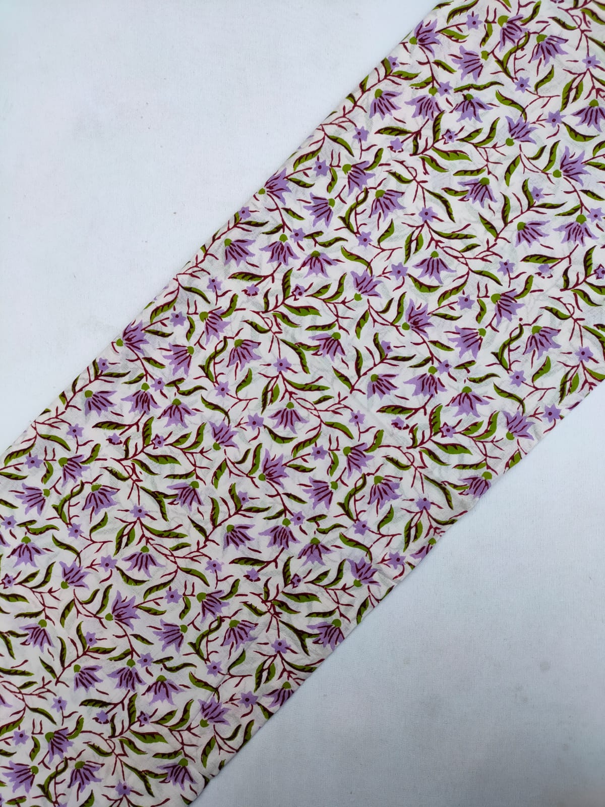 Pure Cotton Hand Block Printed Fabric Material - JBRS279