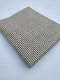 Cream Striped Bagru Block Print Pure Cotton Fabric From Tulsi Prints
