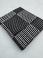 Black Geometric Dabu Print Pure Cotton Fabric From Tulsi Prints