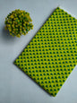 Lime Green Small Buti Sanganeri Hand Block Print Pure Cotton Fabric From Tulsi Prints