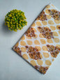 White Mustard Floral Vine Sanganeri Hand Block Print Pure Cotton Fabric From Tulsi Prints