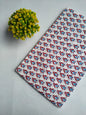 Off White Owl Motif Sanganeri Block Print Pure Cotton Fabric From Tulsi Prints