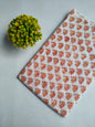 Off White Elephant Motif Jaipuri Hand Block Print Pure Cotton Fabric From Tulsi Prints