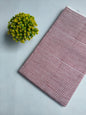 Maroon Striped Jaipuri Hand Block Print Pure Cotton Fabric From Tulsi Prints