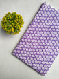 Purple Floral Sanganeri Block Print Pure Cotton Fabric From Tulsi Prints