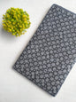 Black Swirl Jaipuri Hand Block Print Cotton Fabric From Tulsi Prints