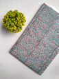 Pink Floral Sanganeri Block Print Pure Cotton Fabric From Tulsi Prints