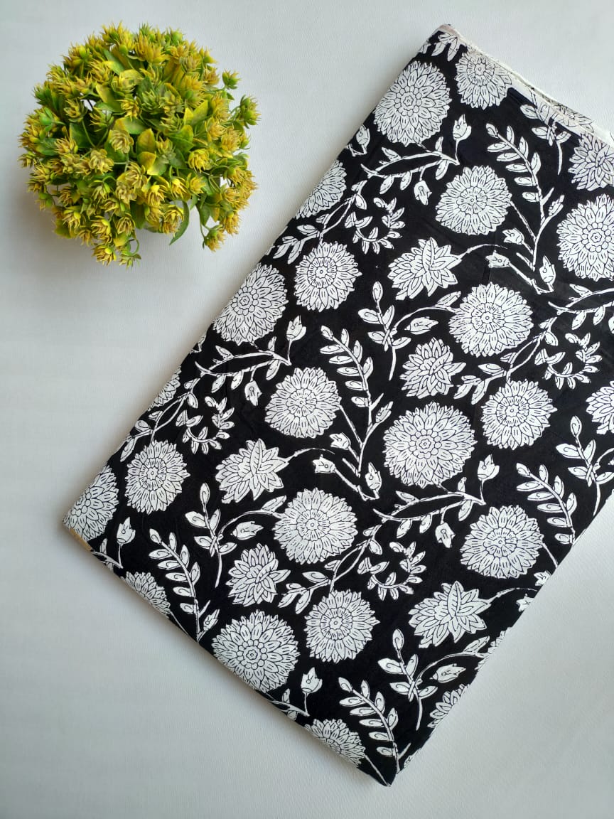 Hand Block printed cotton fabric