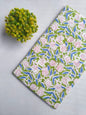 Green Floral Hand Block Print Pure Cotton Fabric From Tulsi Prints