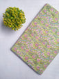 Green Floral Sanganeri Hand Block Print Cotton Fabric From Tulsi Prints