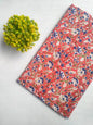 Coral Floral Sanganeri Block Print Pure Cotton Fabric From Tulsi Prints