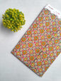 Pink Floral Sanganeri Hand Block Print Cotton Fabric From Tulsi Prints