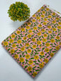Pink Floral Sanganeri Hand Block Print Cotton Fabric From Tulsi Prints