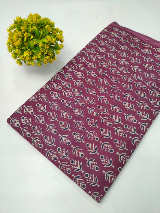 Napthol Bagru Hand Block Pure Cotton Fabric