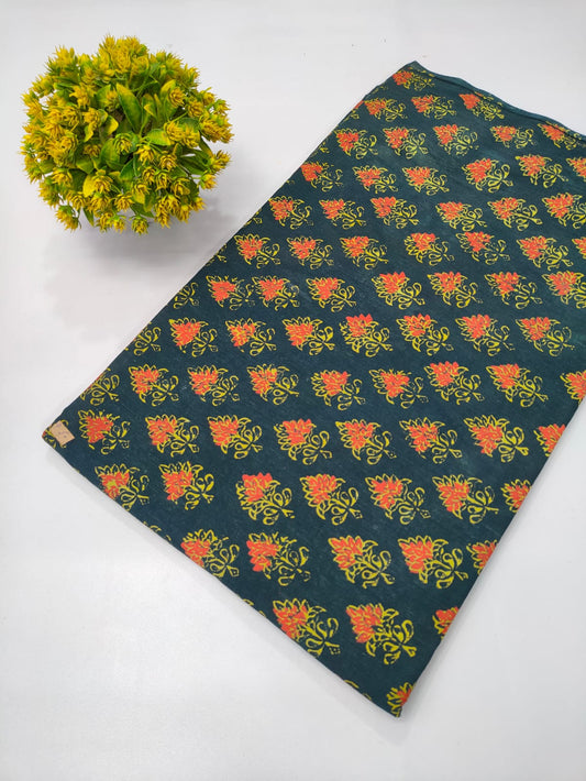 Napthol Bagru Hand Block Pure Cotton Fabric