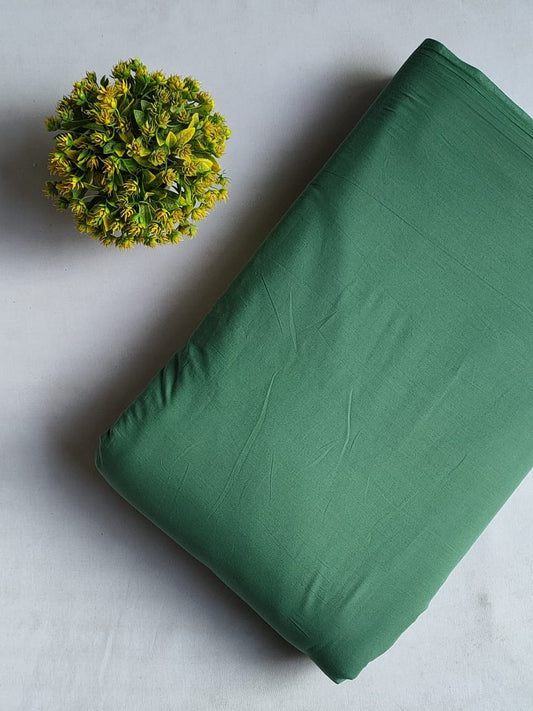 Green Solid Plain Dye Solid Pure Cotton Fabric From Tulsi Prints